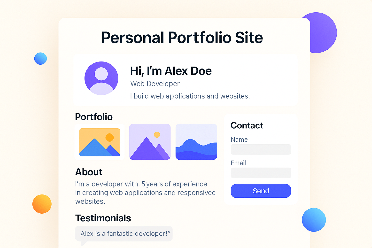Personal Portfolio Site