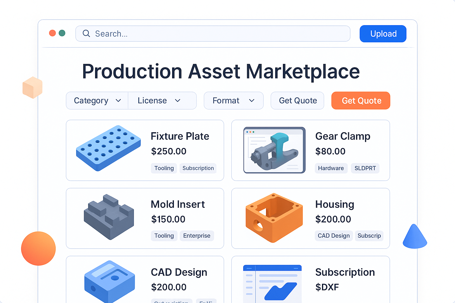 Production Asset Marketplace