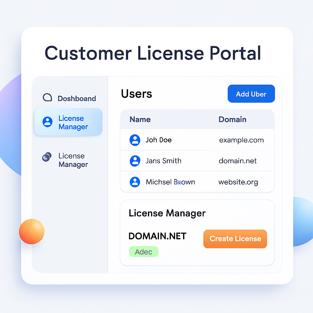 Customer License Portal