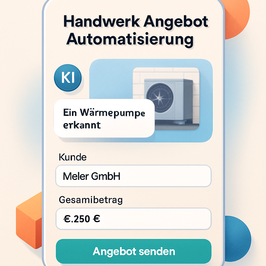 Handwerk Angebot Automatisierung