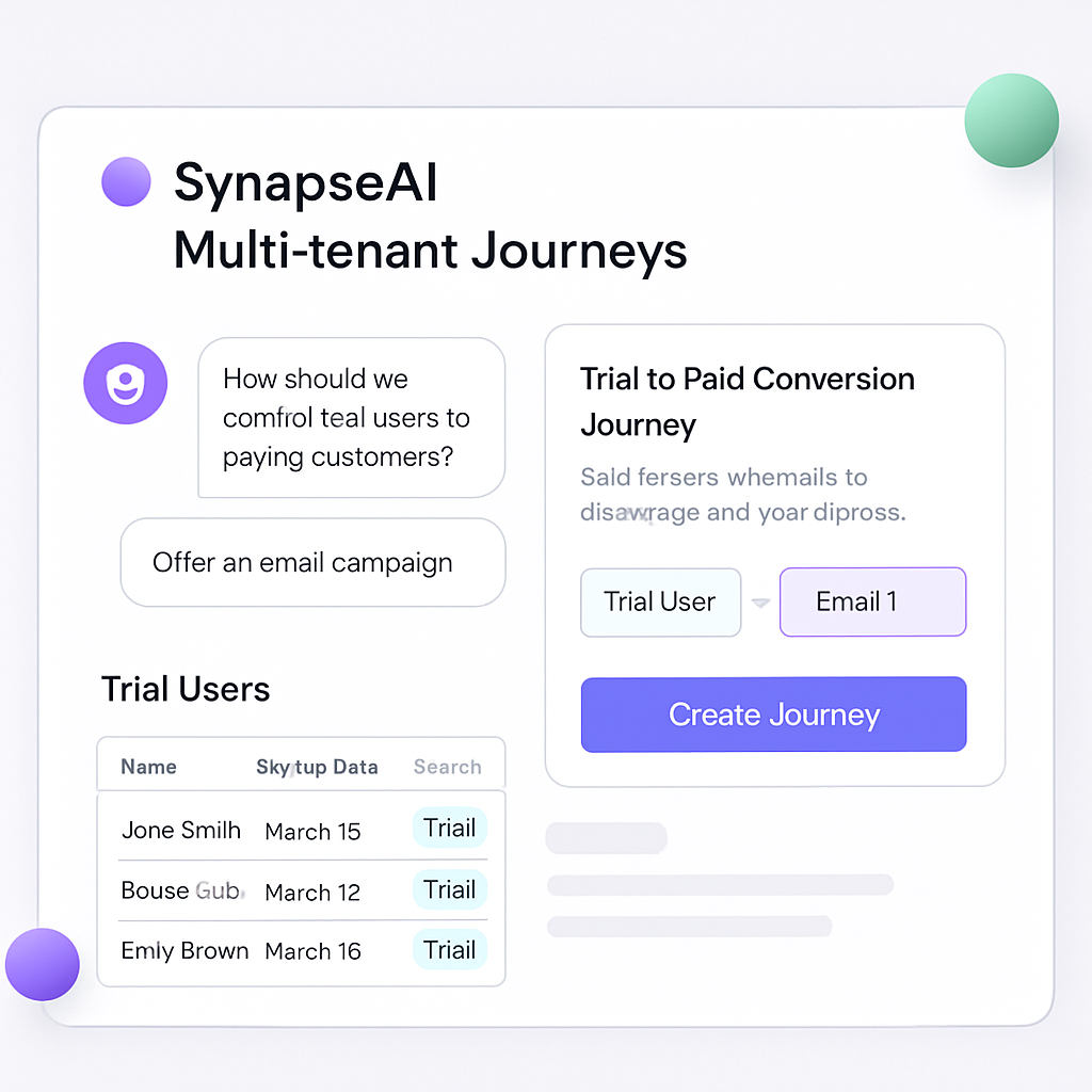 SynapseAI Multi-tenant Journeys