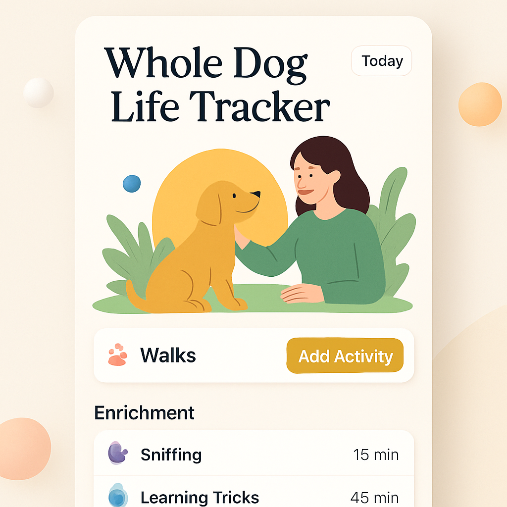 Whole Dog Life Tracker