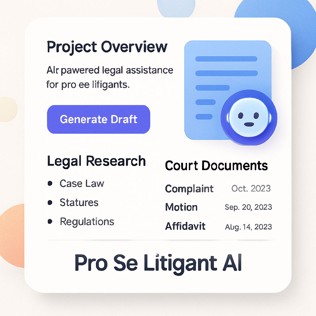 Pro Se Litigant AI