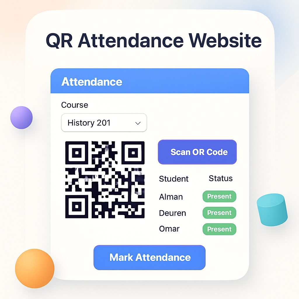 QR Attendance Website