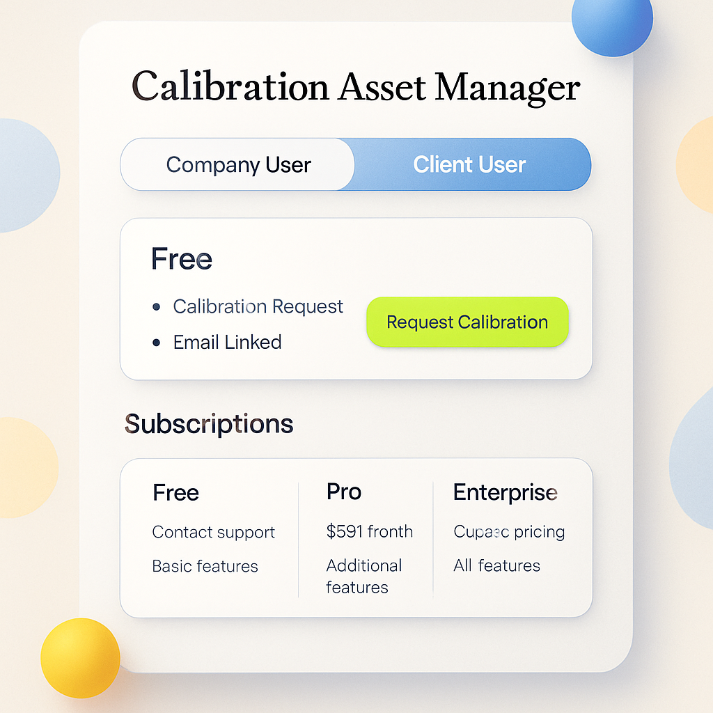 Calibration Asset Manager