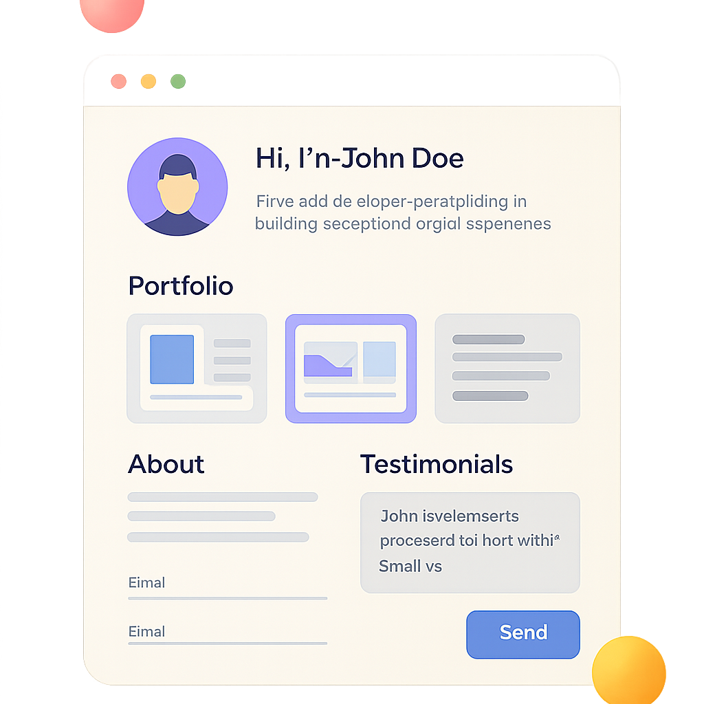 Personal Portfolio Onepager