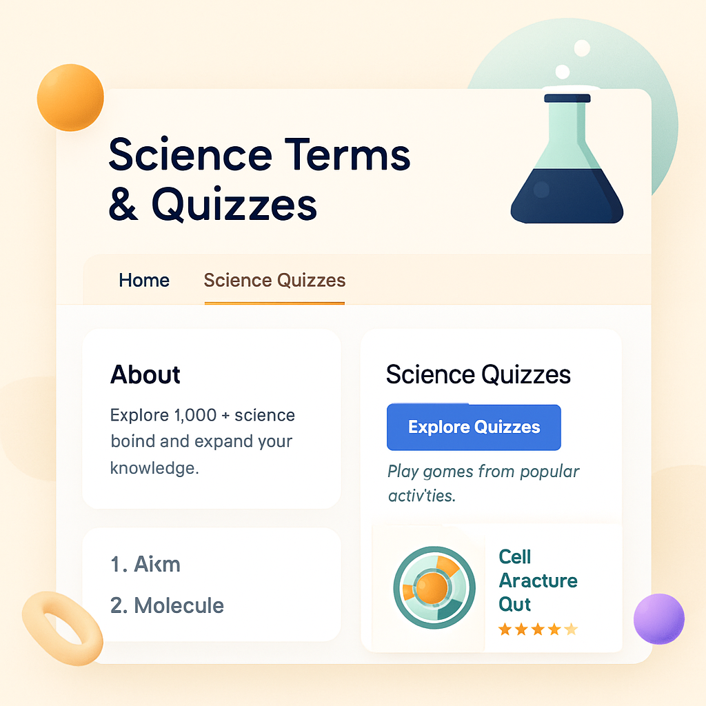Science Terms & Quizzes