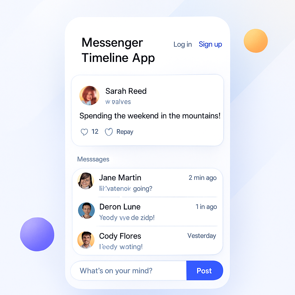 Messenger Timeline App