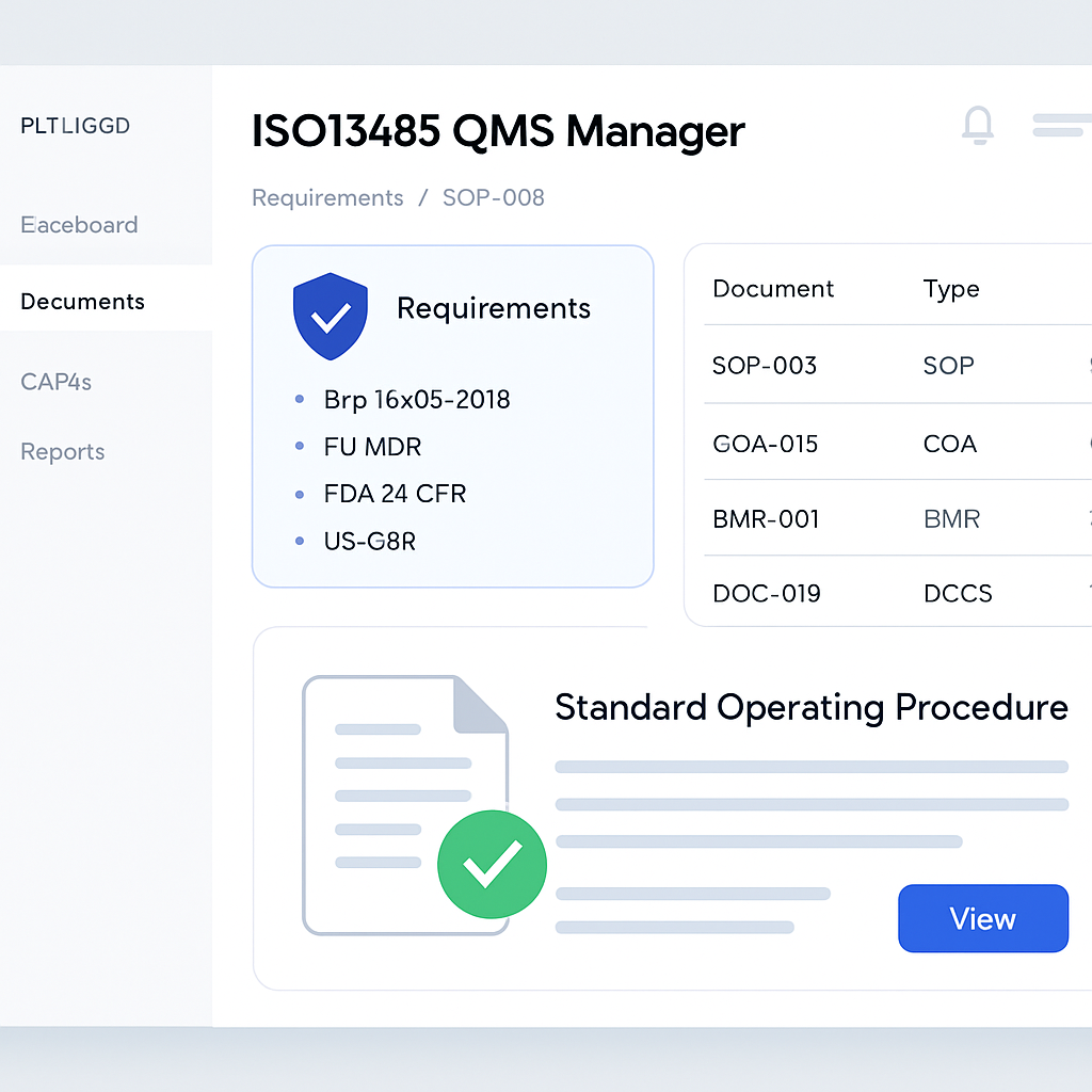 ISO13485 QMS