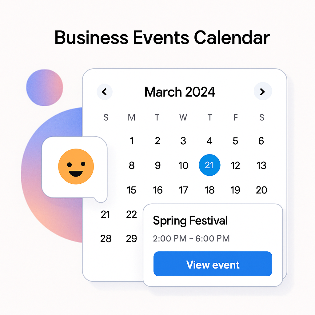 Business Events Calendar