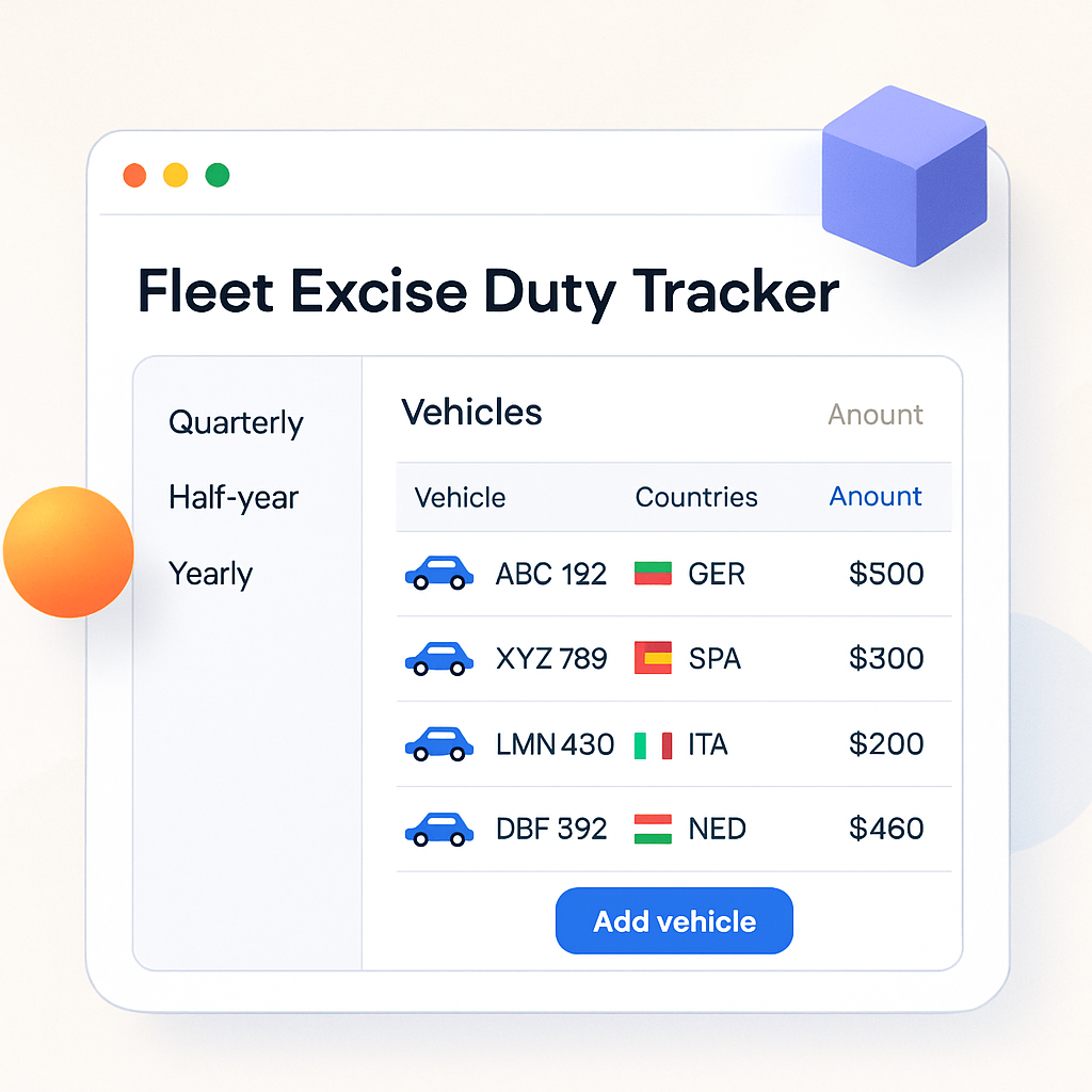 Fleet Excise Duty Tracker