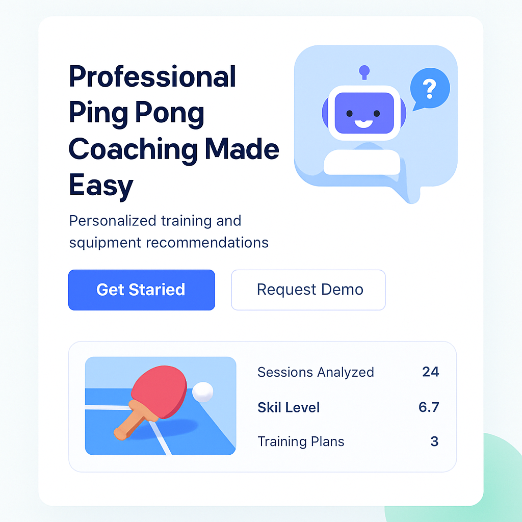 AI Ping Pong Coaching Site