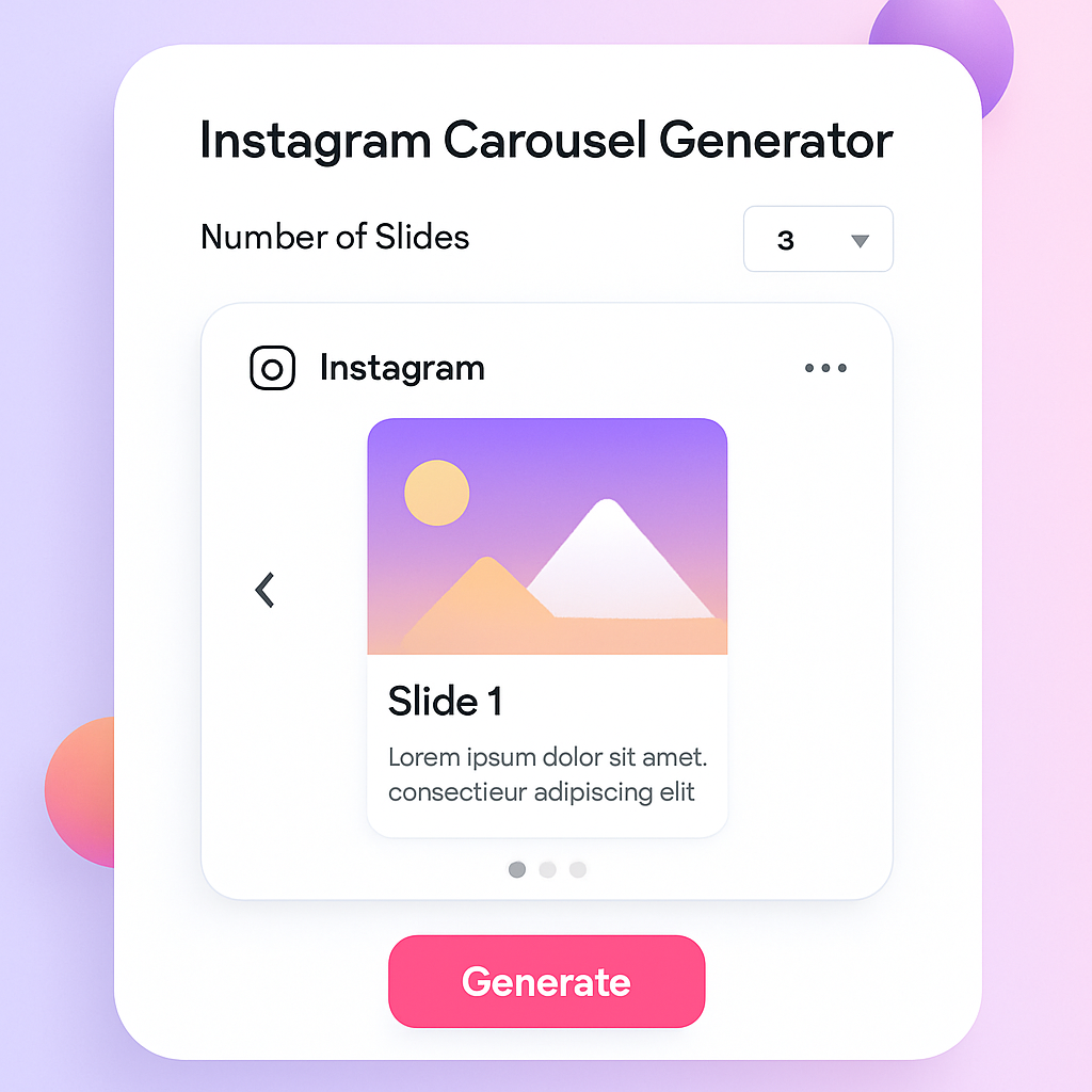 Instagram Carousel Generator