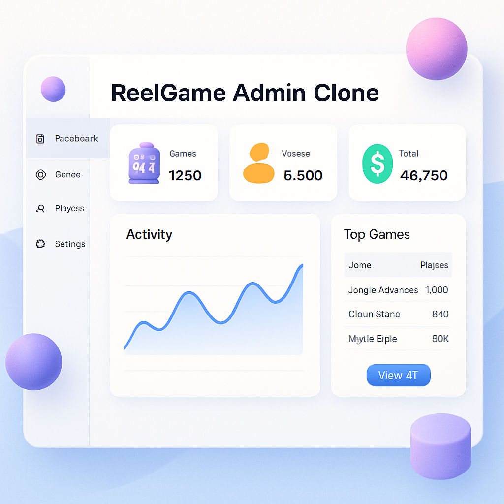ReelGame Admin Clone