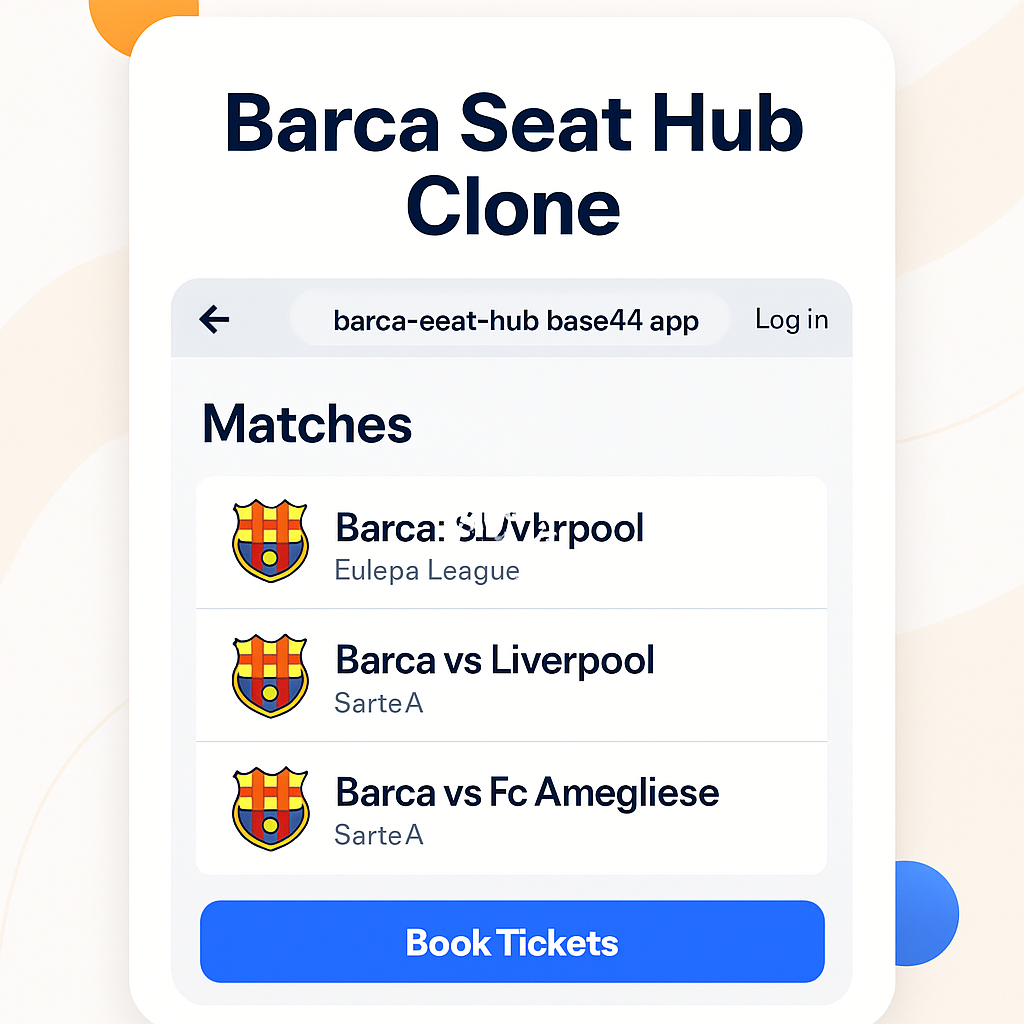 Barca Seat Hub Clone