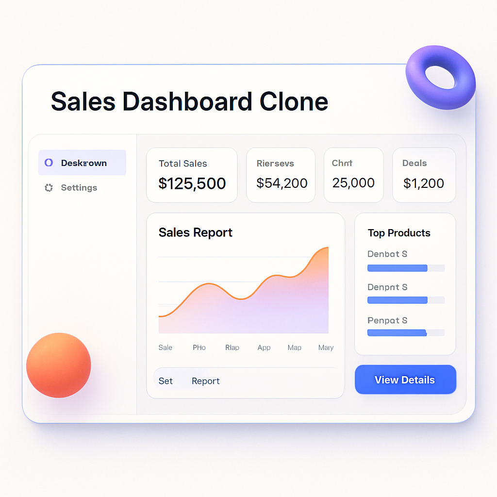 Sales Dashboard Clone