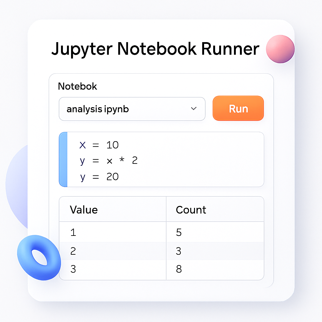 Jupyter Notebook Runner