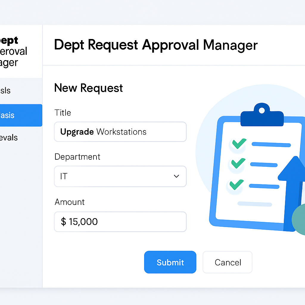 Dept Request Approval Manager