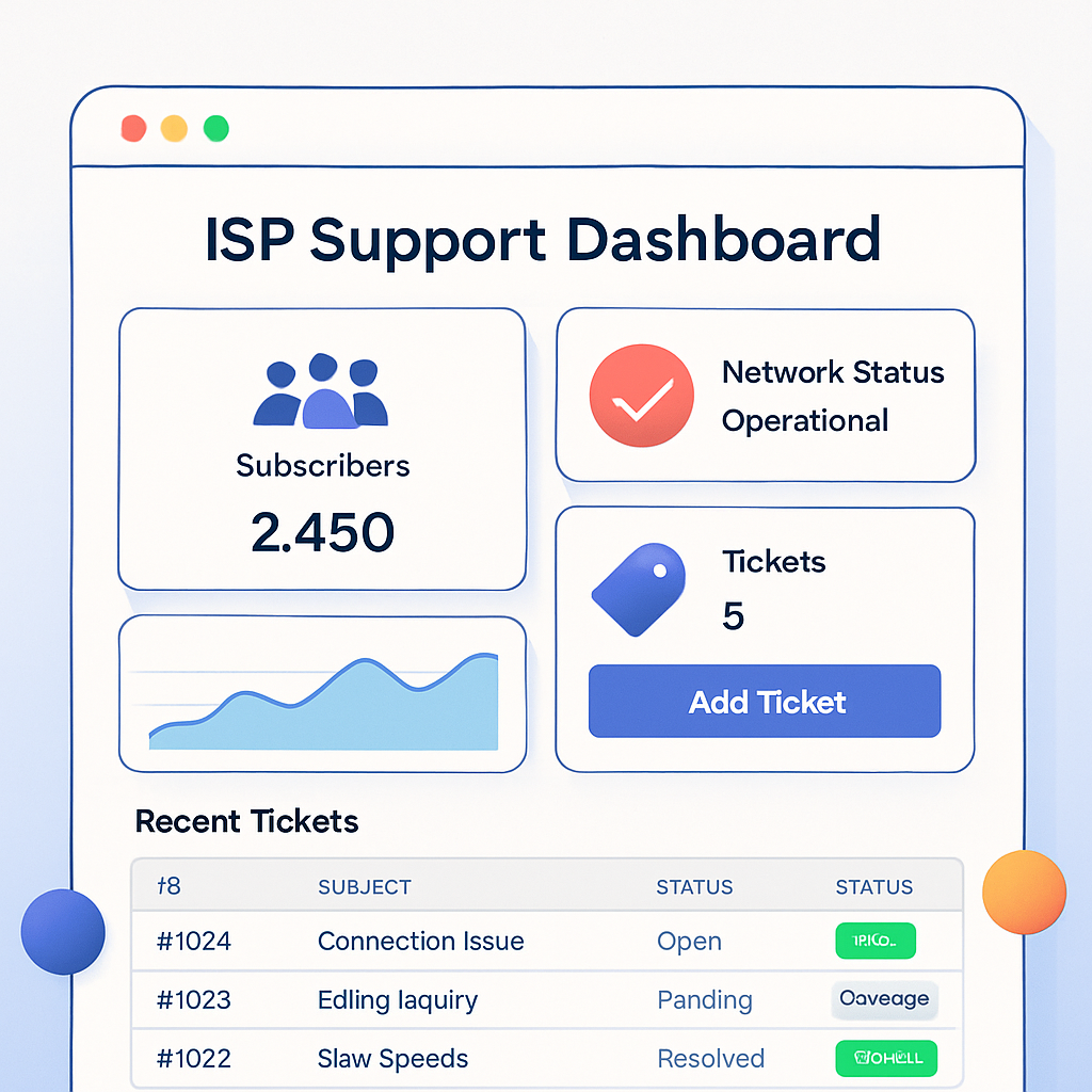 ISP Support Dashboard