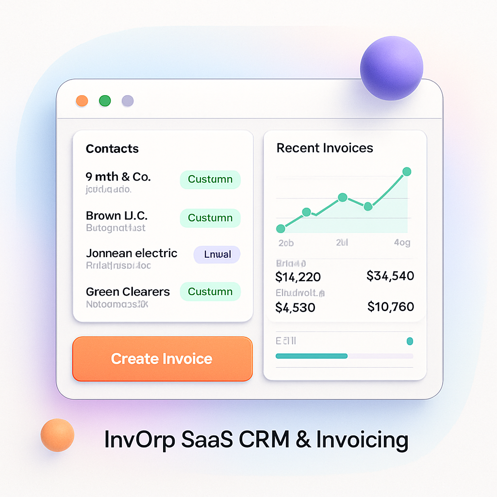 InvOrp SaaS CRM & Invoicing