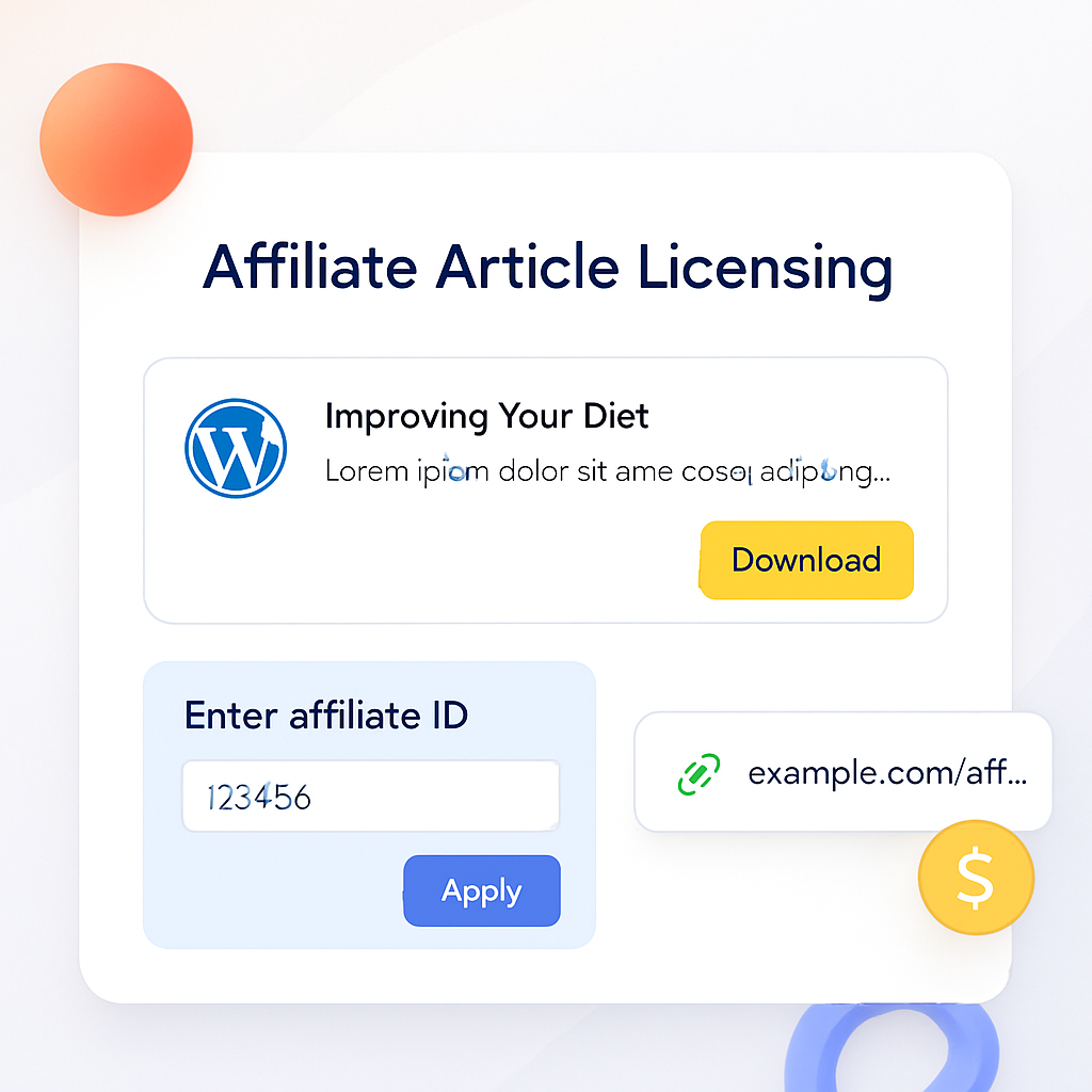 Affiliate Article Licensing