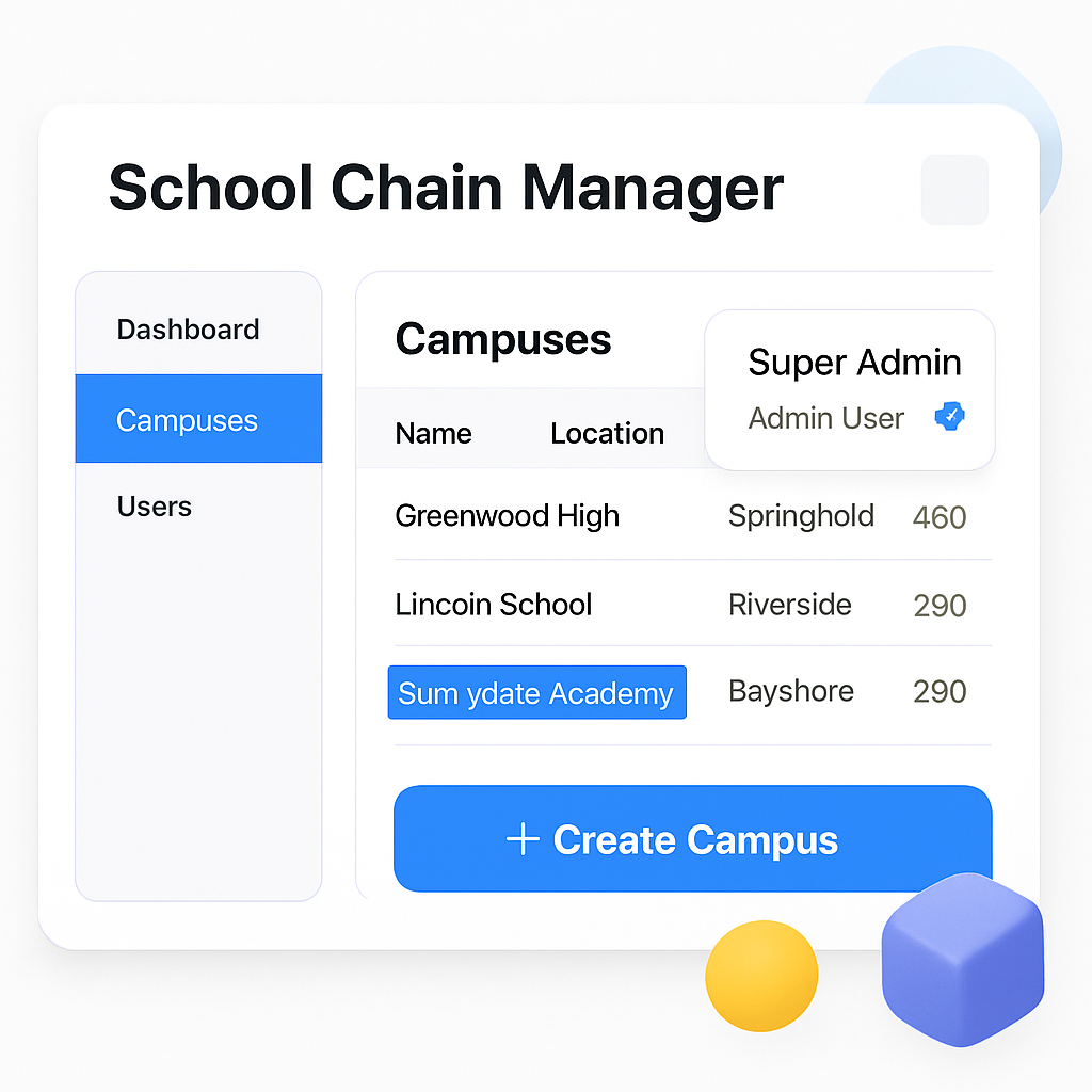 School Chain Manager