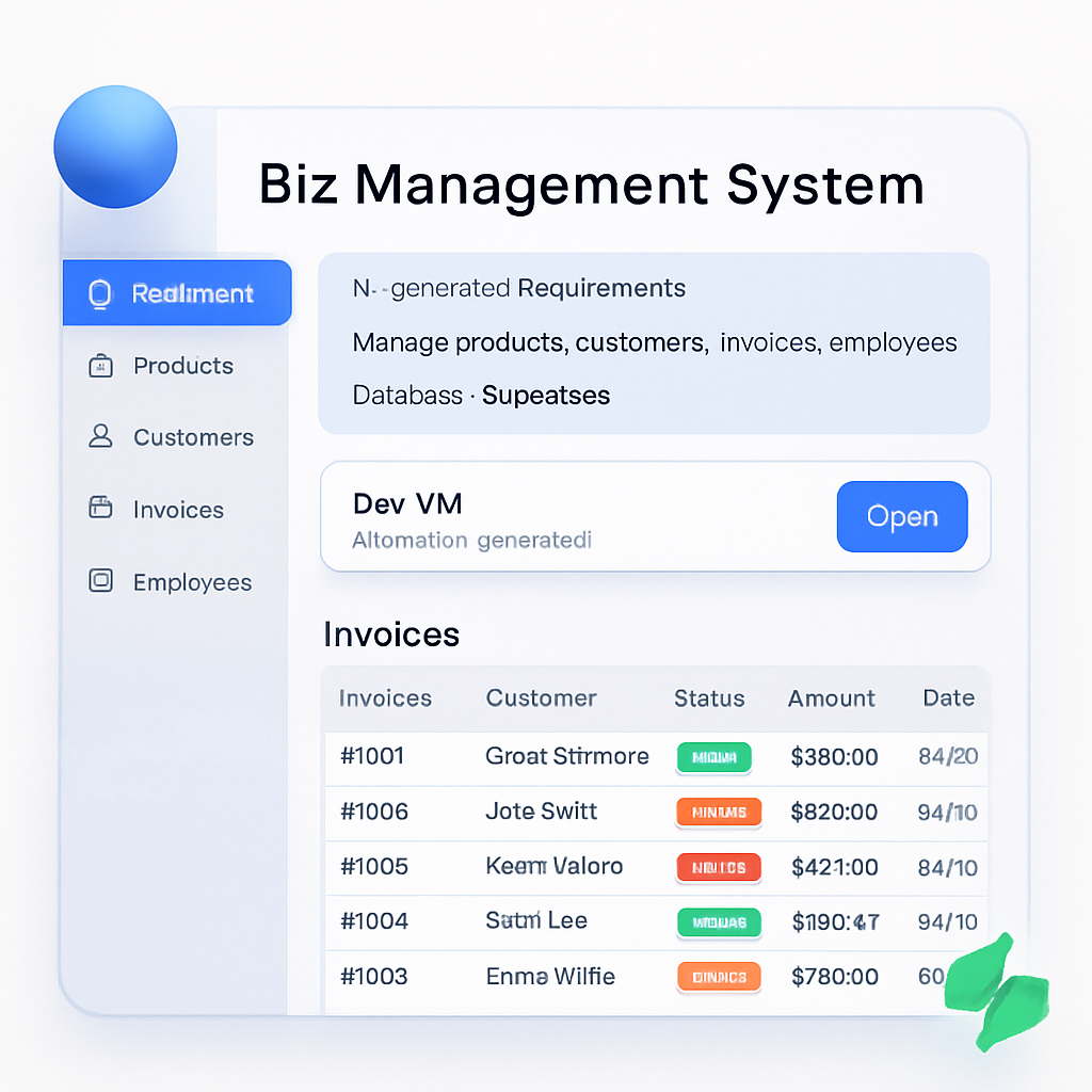 Biz Management System