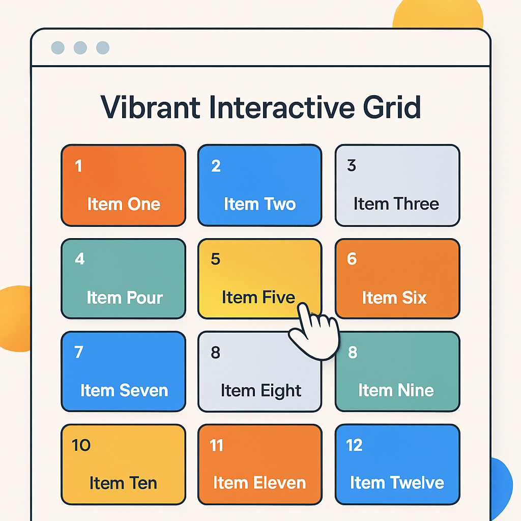 Vibrant Interactive Grid