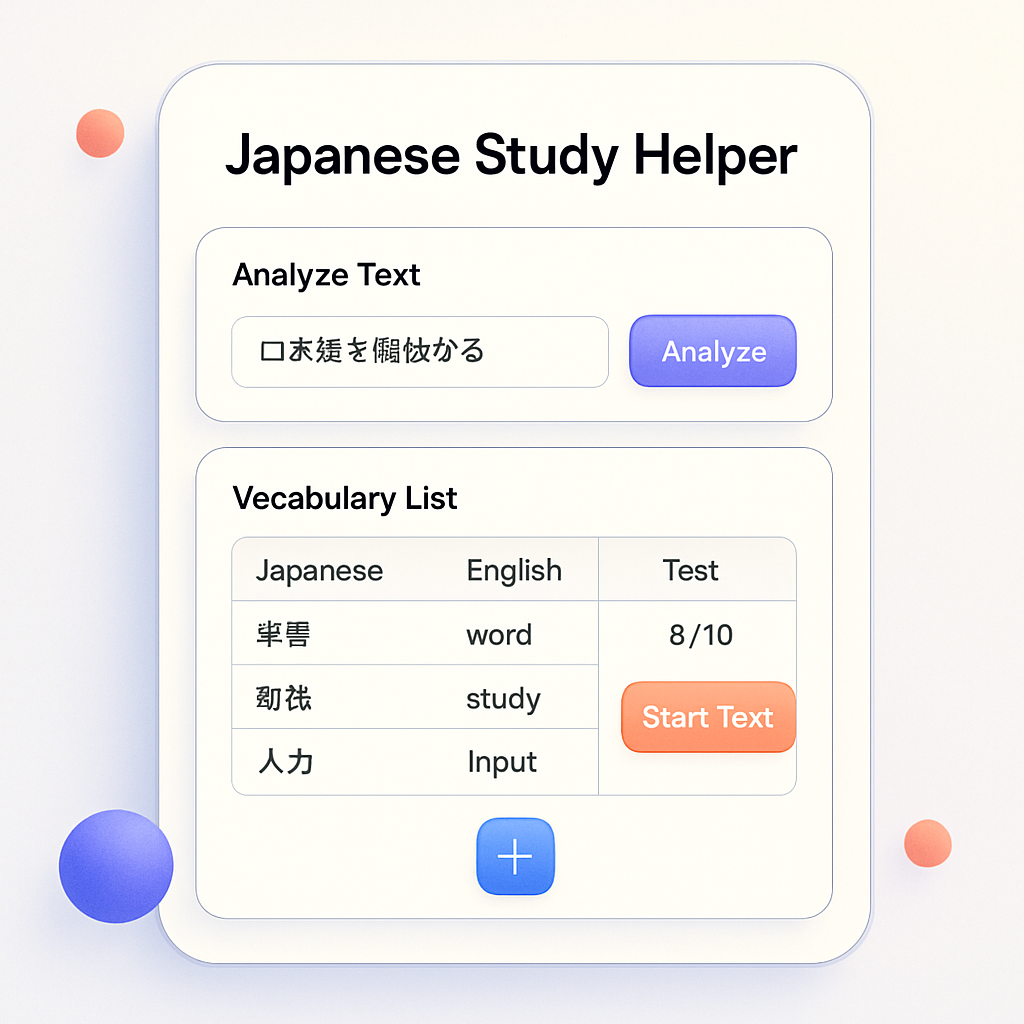 Japanese Study Helper