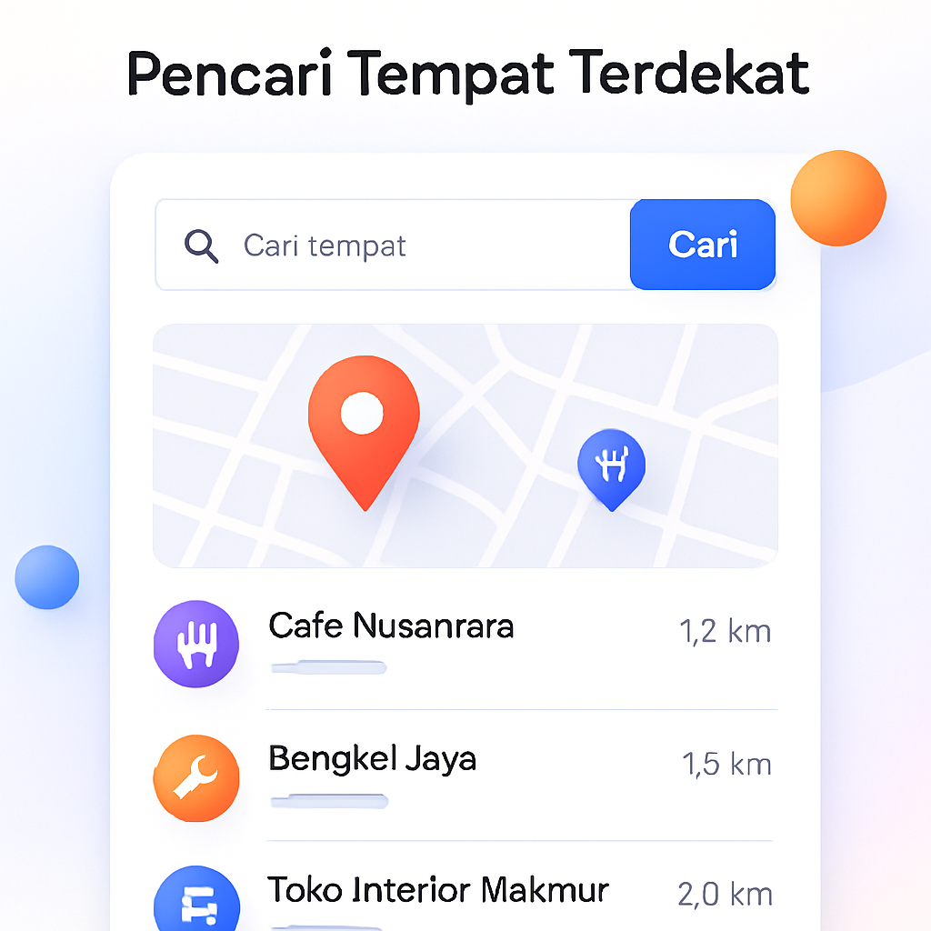 Pencari Tempat Terdekat