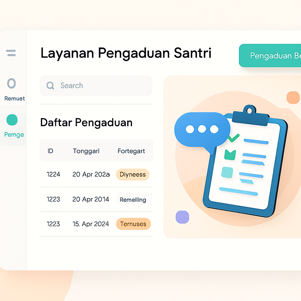 Layanan Pengaduan Santri