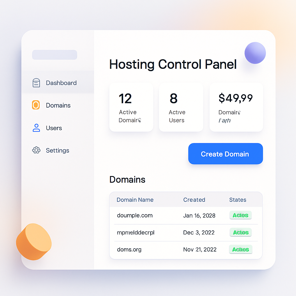 Hosting Control Panel