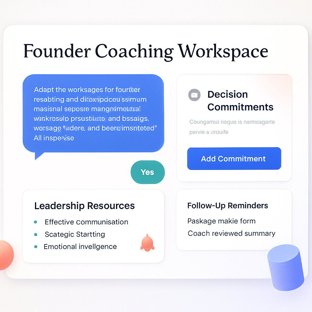 Founder Coaching Workspace