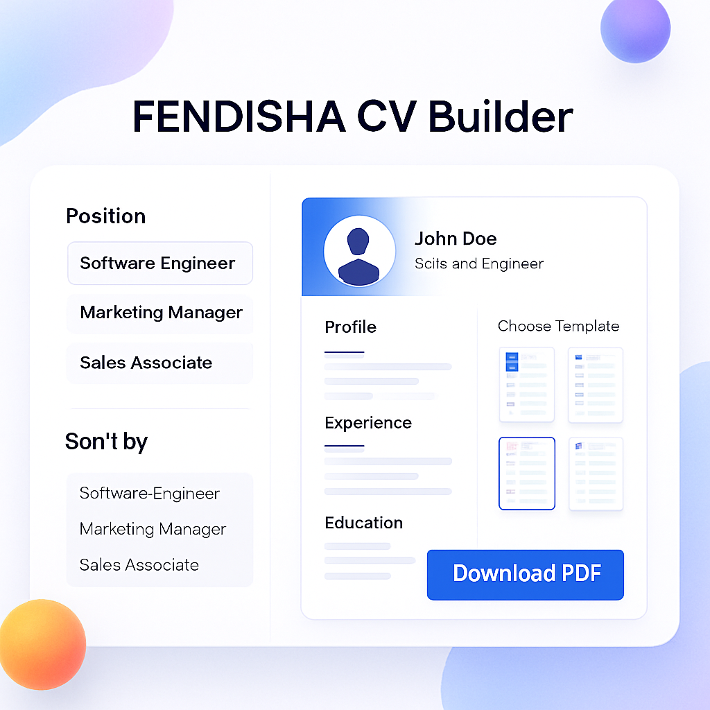 FENDISHA CV Builder