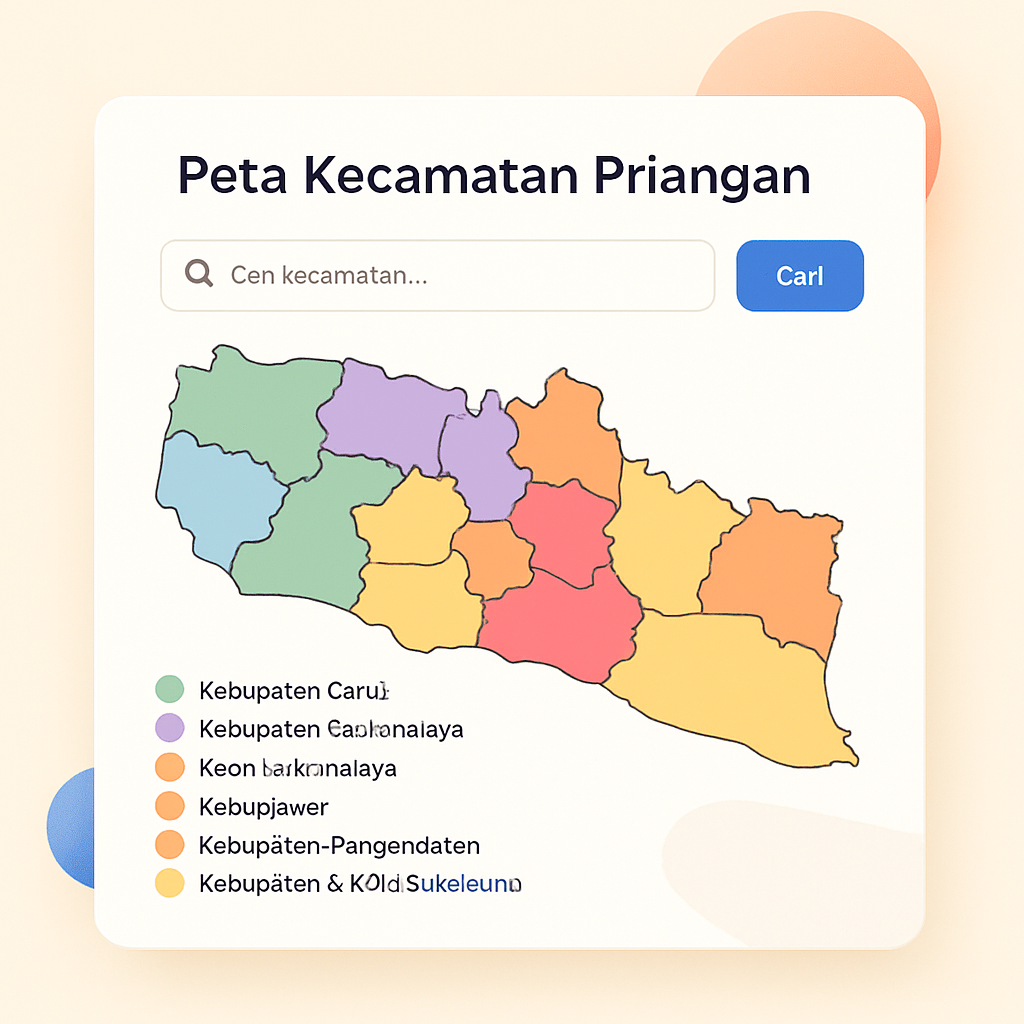 Peta Kecamatan Priangan