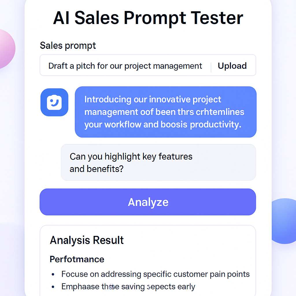 AI Sales Prompt Tester