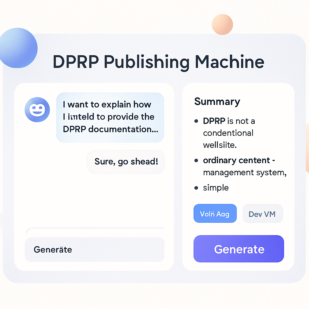 DPRP Publishing Machine