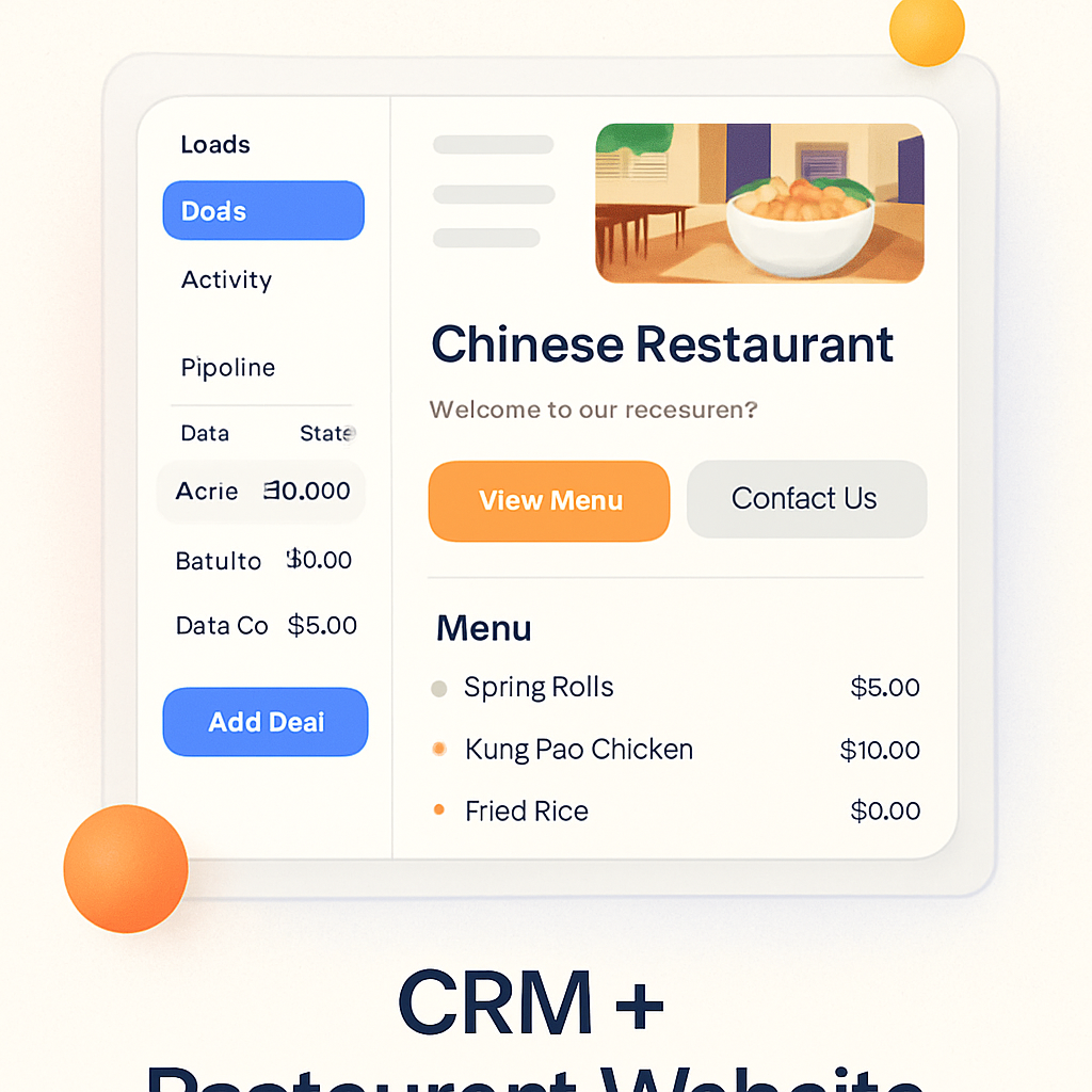 CRM + Restaurant Website