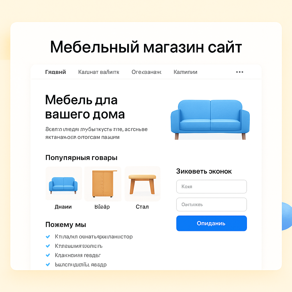 Мебельный магазин сайт