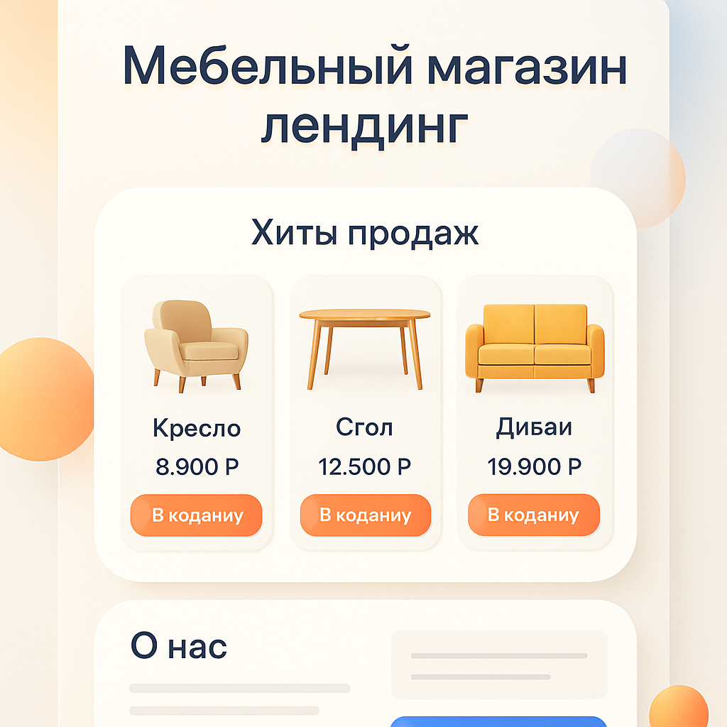Мебельный магазин лендинг