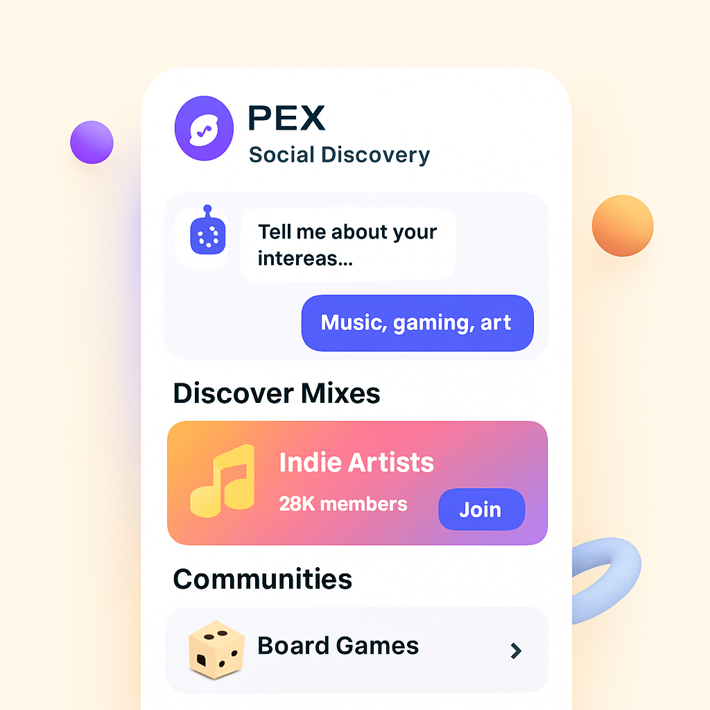 PEX Social Discovery