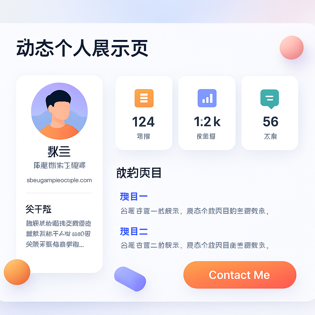 动态个人展示页