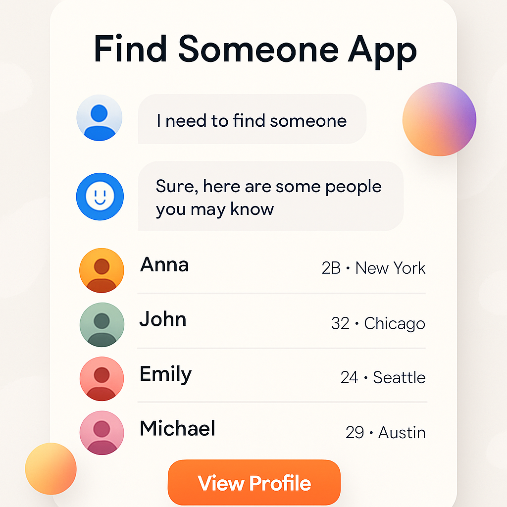 Find Someone App