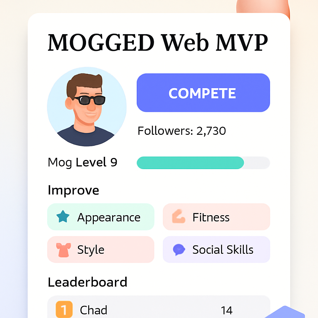 MOGGED Web MVP
