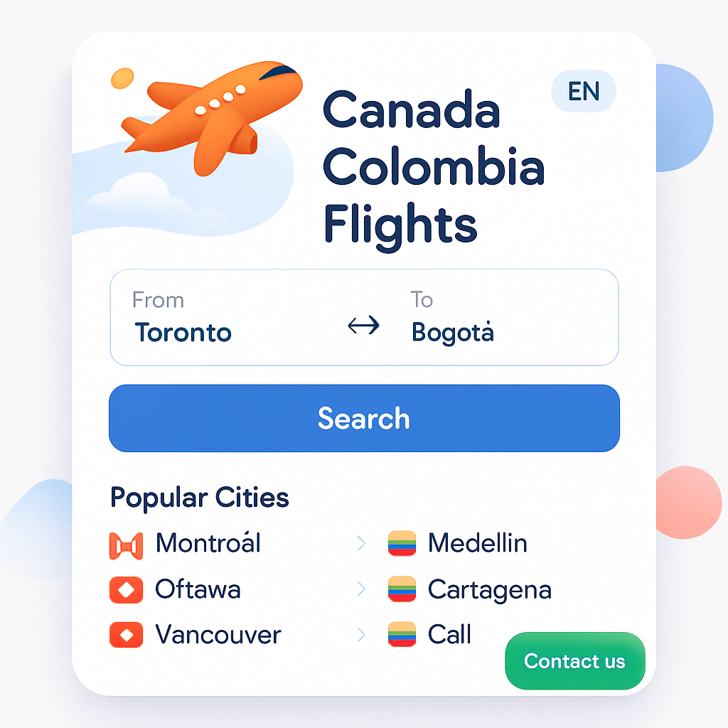 Canada Colombia Flights