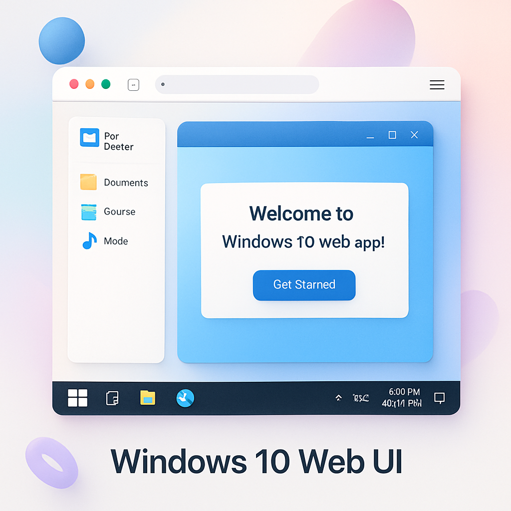 Windows 10 Web UI
