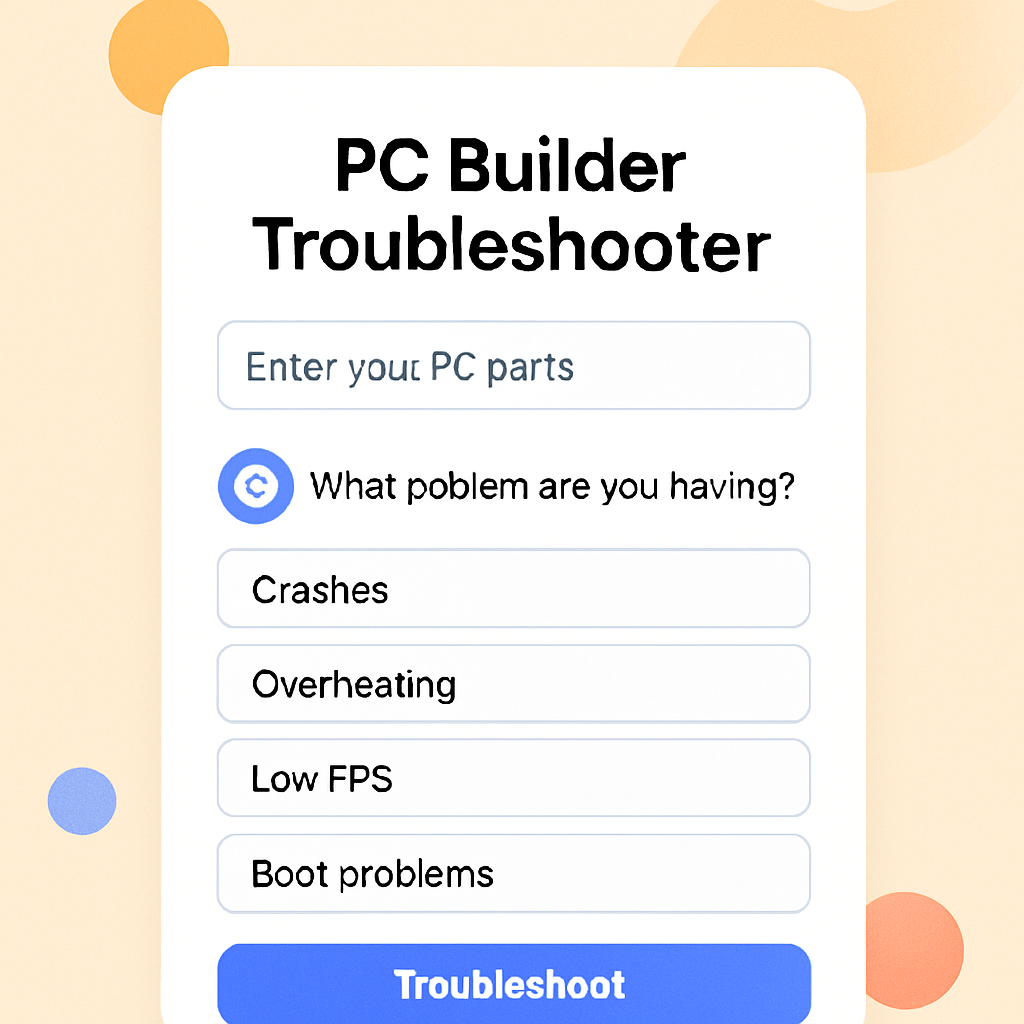 PC Builder Troubleshooter