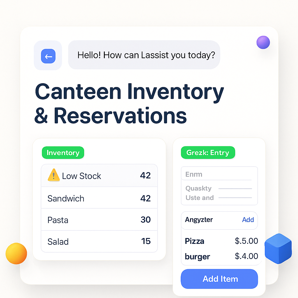 Canteen Inventory & Reservations