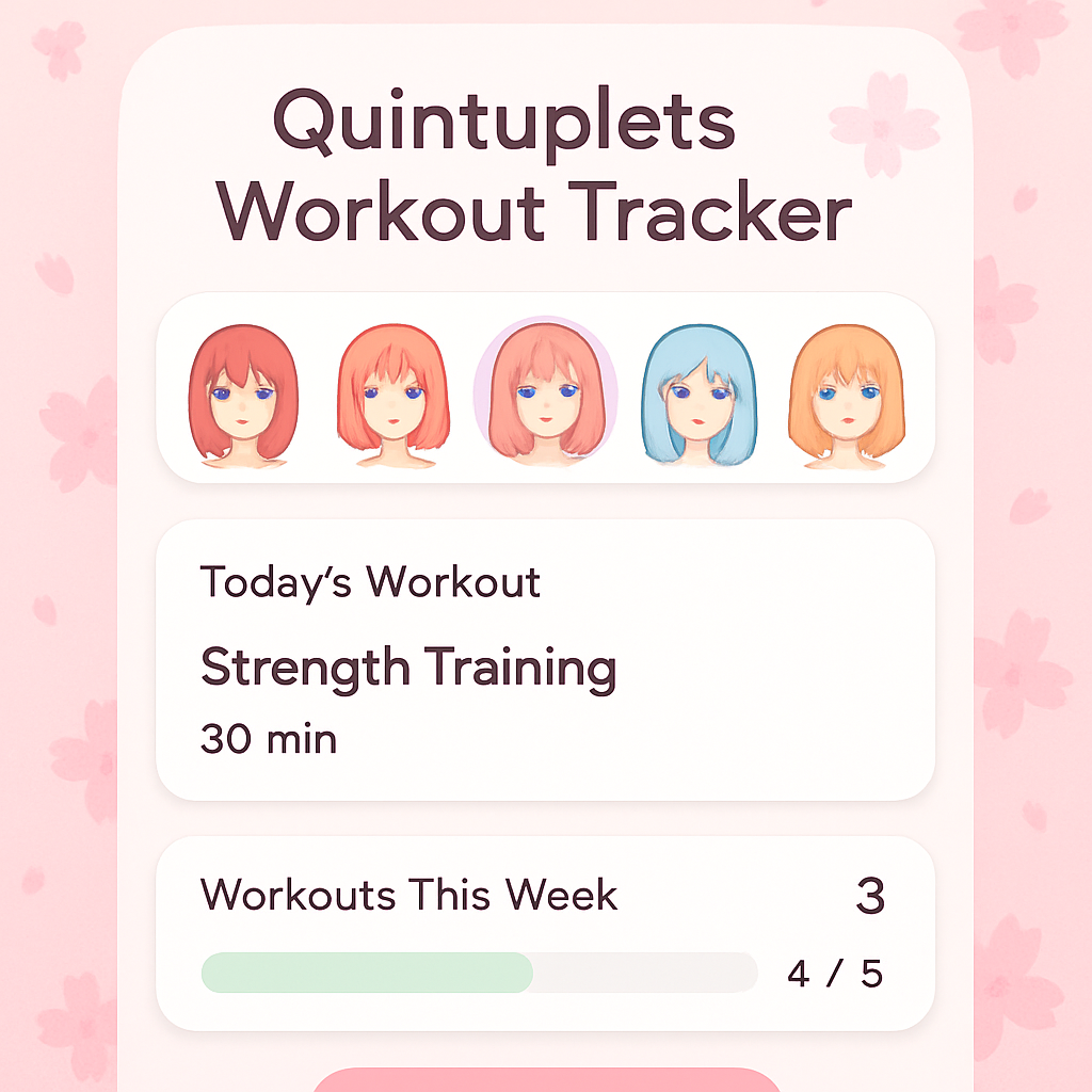 Quintuplets Workout Tracker