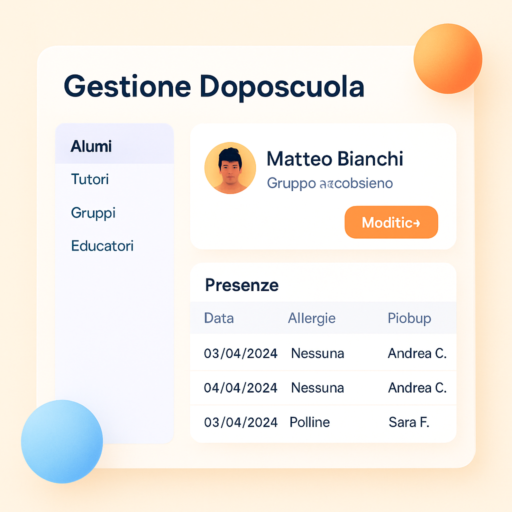Gestione Doposcuola